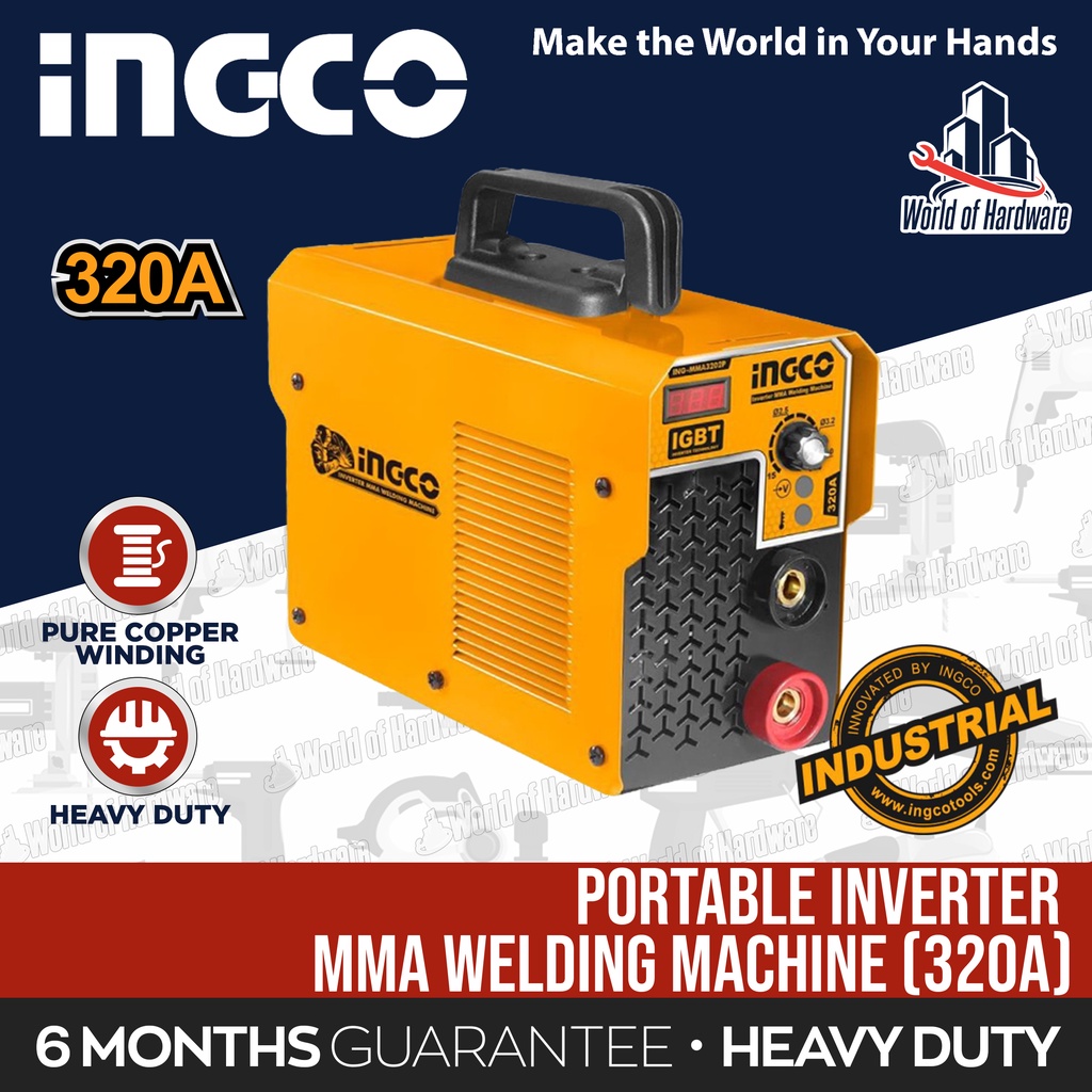 INGCO Original Welding Machine IGBT Type 320A Industrial Power Tools Shopee Philippines