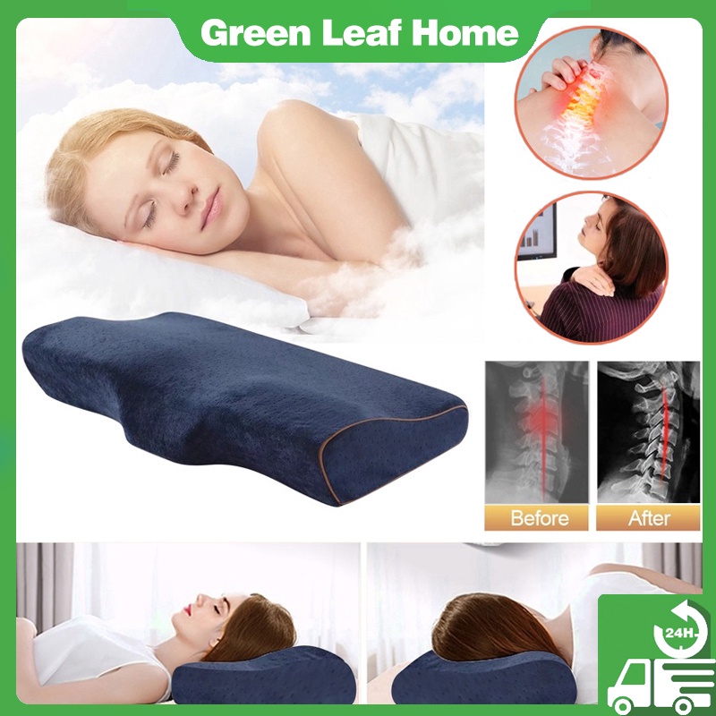 Memory Foam Neck Pillow Orthopedic Cervical Sleep Massager Pillow