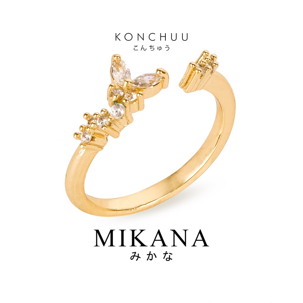 Mikana Pollen 18k Gold Plated Konchuu Ring Accessories Jewelry For ...