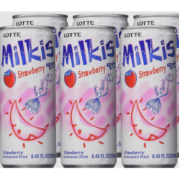 [Fast Shipping]Lotte Milkis Can Drink Strawberry Flavor 1box(30cans ...