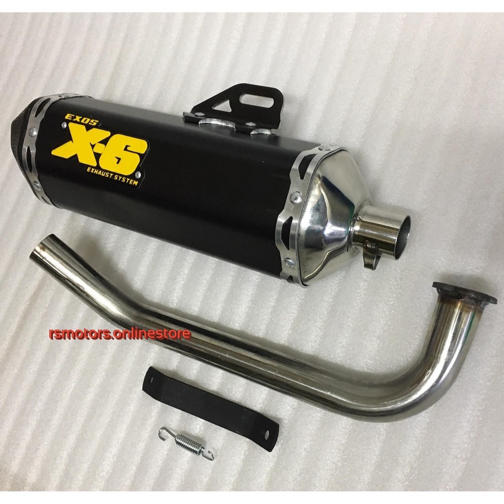 EXOS X6 Silent Pipe for Mio i125 / M3 / GT /Soul i125 Shopee Philippines