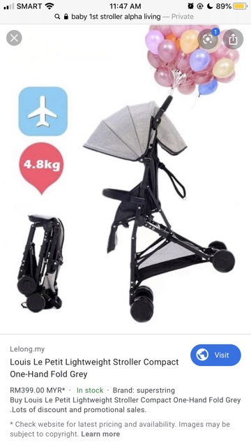 baby 1st lightweight stroller