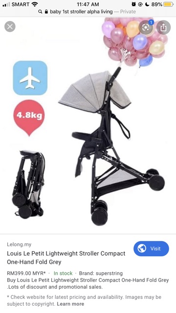 louis le petit lightweight stroller