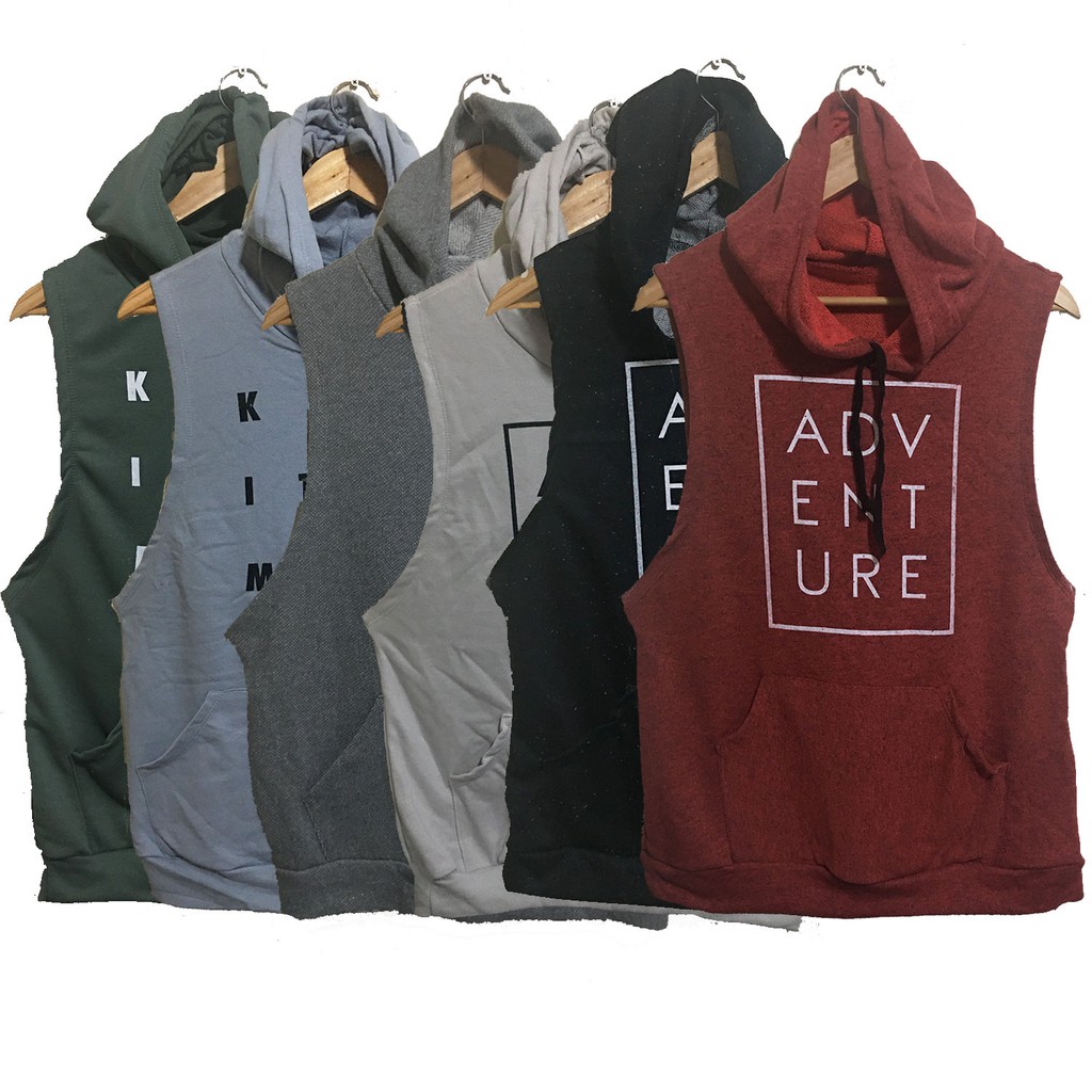 Medium Printed Cotton Muscle Tee Hoodie Shopee Philippines
