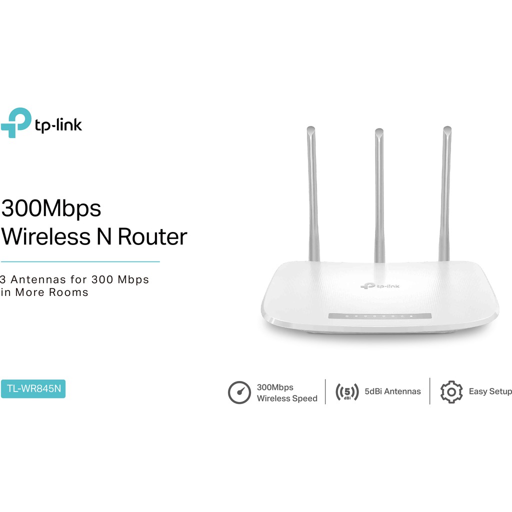 Tp Link Wr845n Wireless N Router 300mbps 3antene Official Shopee Philippines