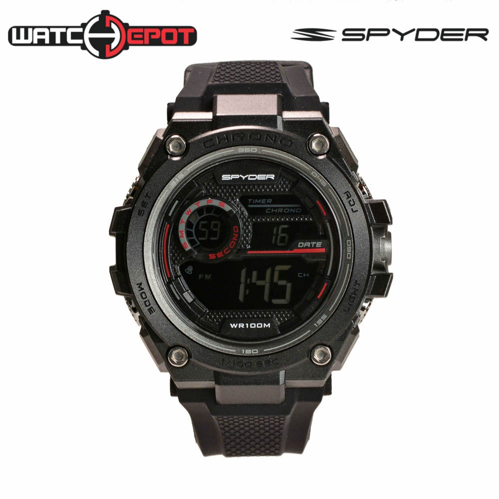 Spyder Mens Sports Watch Razor Col. 2 (Grey/Black) | Shopee Philippines