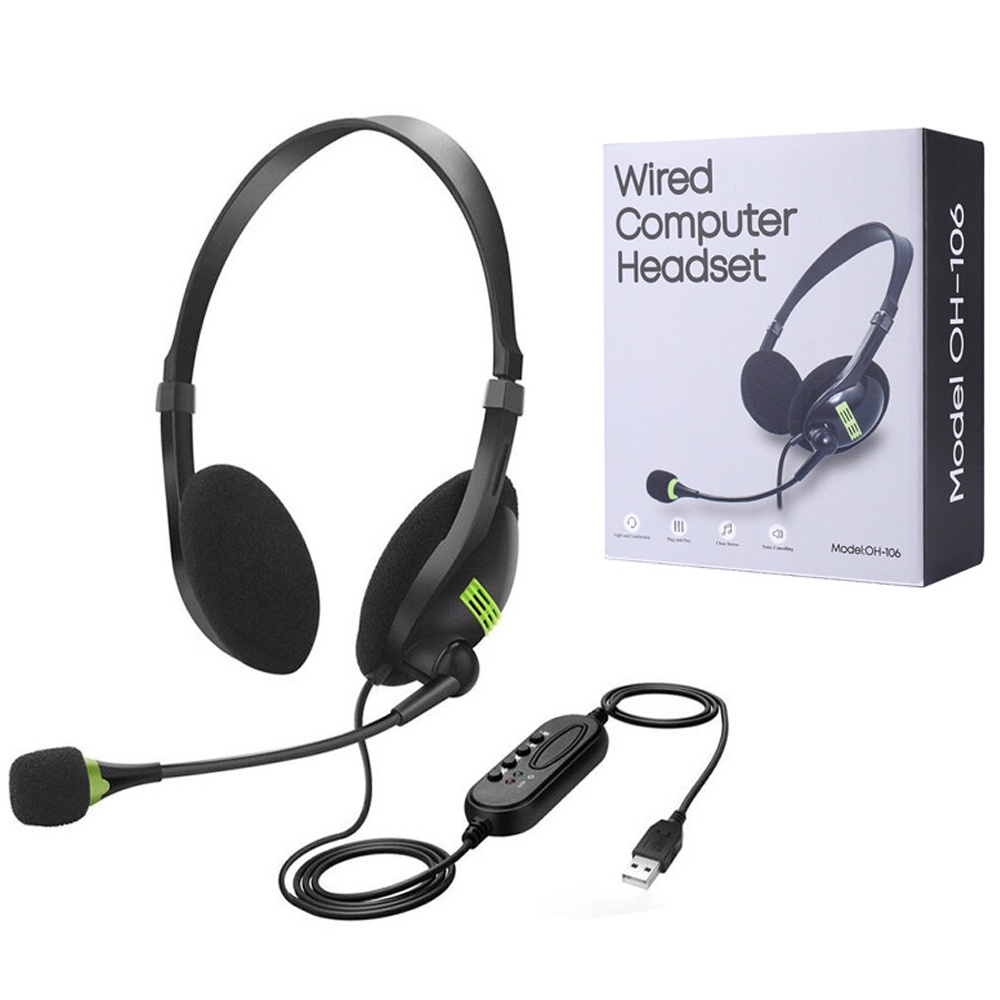 USB Headset Noise Cancellation 3.5mm&USB Call Center Headphone With Microphone Mic Noise