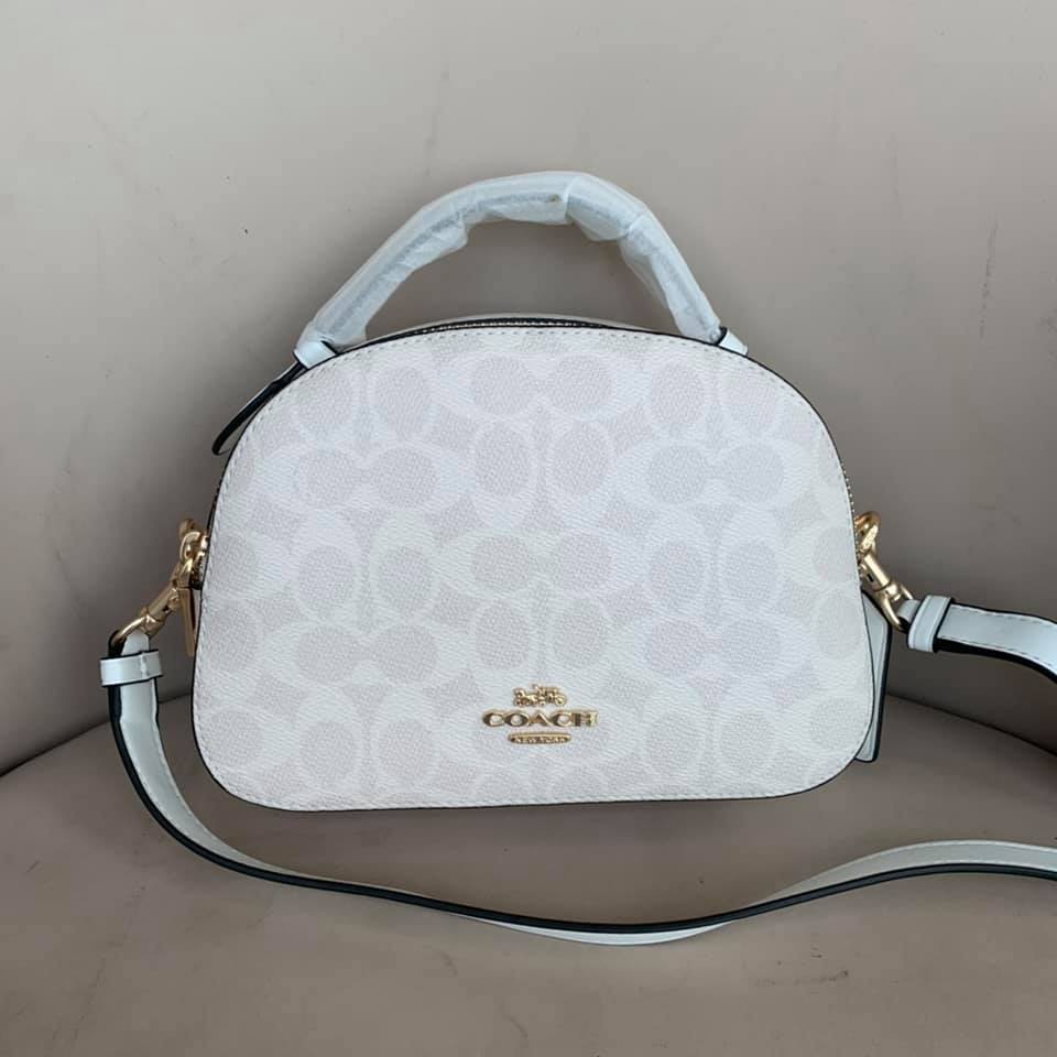 white coach purse