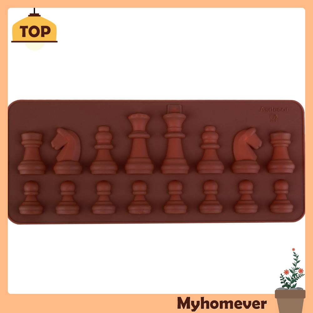 DIY Chess Shaped Silicone Mold Soap Cake Chocolate Cookie 3D Baking Tool IT