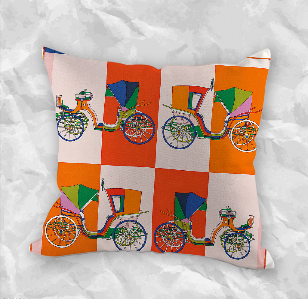 Hermès Decorative Zippered Pillow Case Creative Pillowcases Sofa Pillow