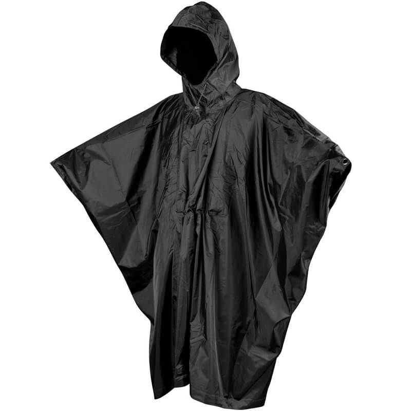 Plain Black Waterproof Poncho Raincoat Motorcycle Rain Coat Kapote