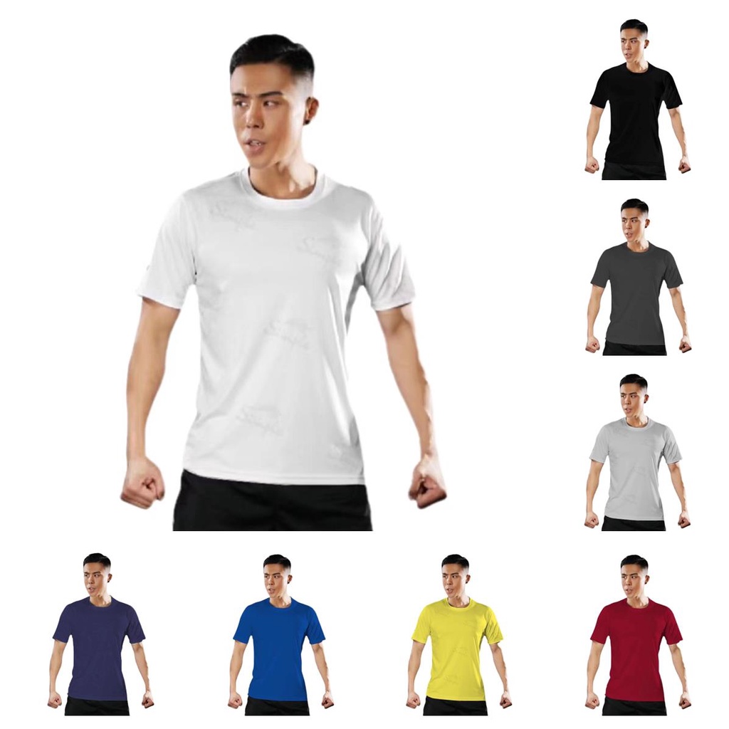 active drifit t shirts Men & Women Unisex American size Plain Dark color Short sleeve top neck Round #4