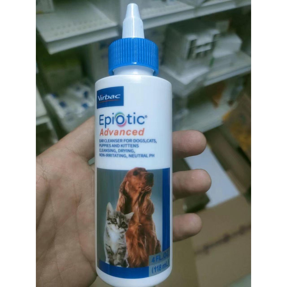 EpiOtic Virbac 118 ml Epiotic Ear cleaner, Ear cleaner, Ear canal
