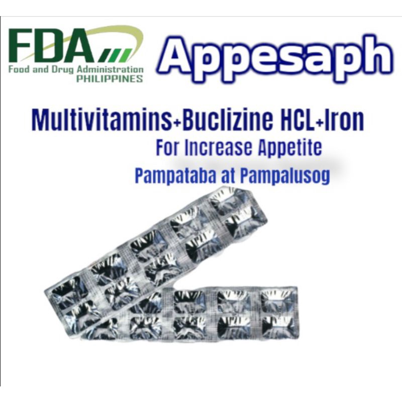 APPESAPH-Multivitamins+Buclizine+HCI+Iron(Appetite Stimulant) #6