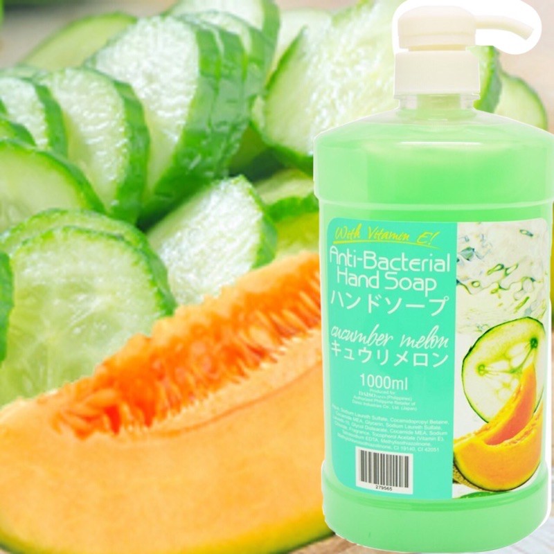 AntiBacterial Biggie Handsoap Cucumber Melon Smells so good 1000ml