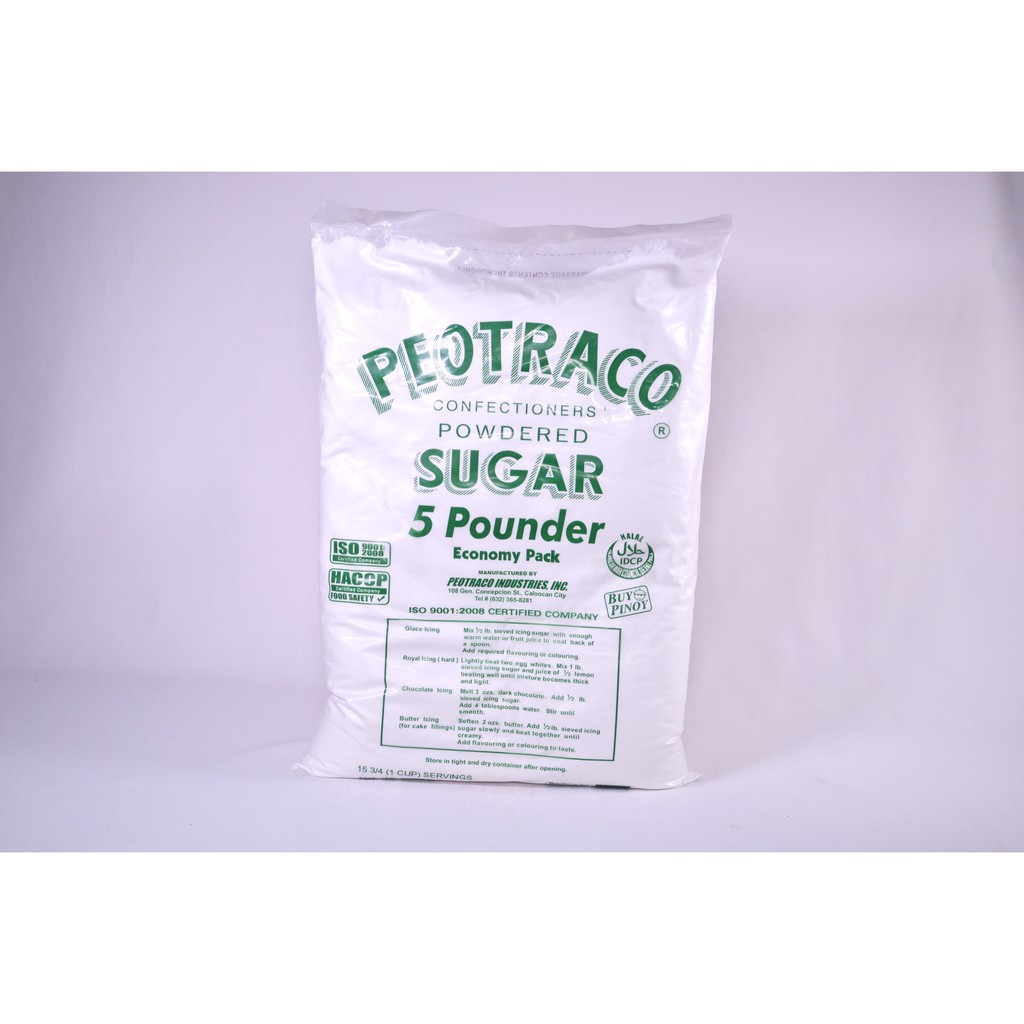 Peotraco 5 Pounder Confectioners Powdered Sugar Shopee Philippines