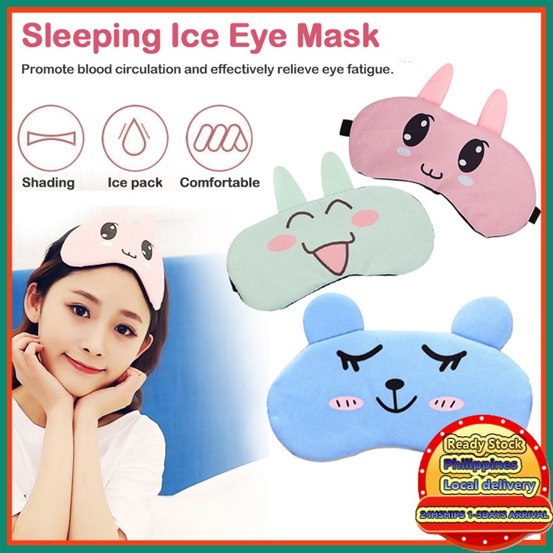 Sleep Mask Shading Ice Pack Sleeping Eye Protection Cartoon Cooling Eye