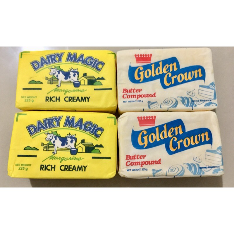 Golden Crown Butter Compound and Dairy Magic Margarine (225g) Shopee