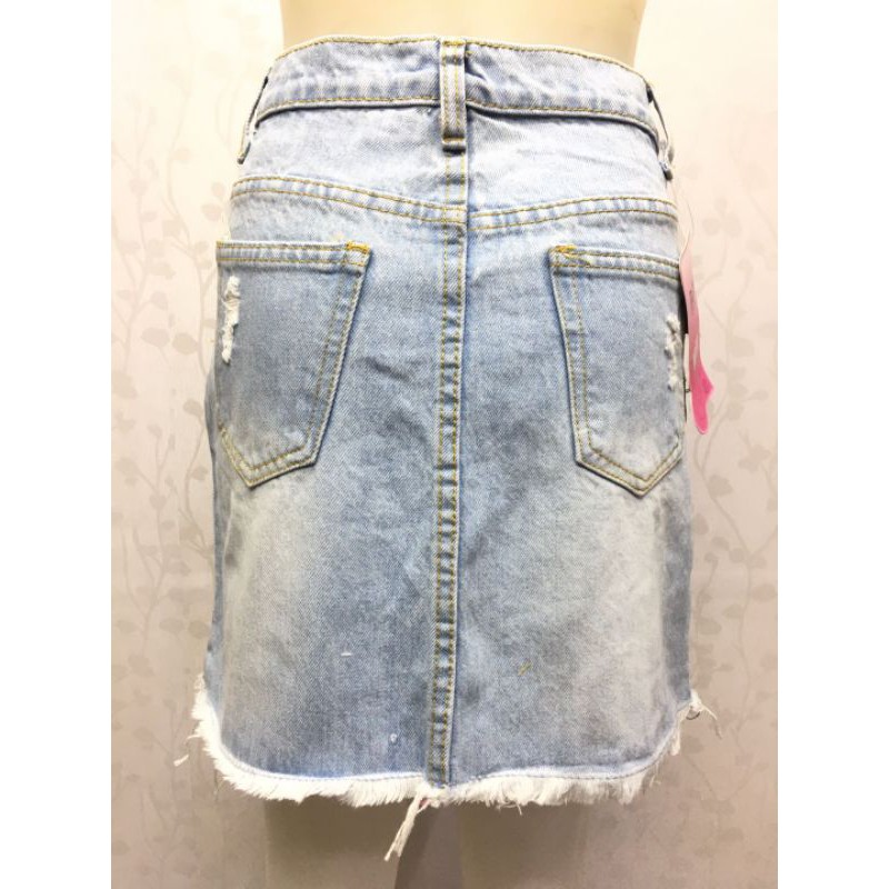 Maong skirt faded w/sizes | Shopee 
