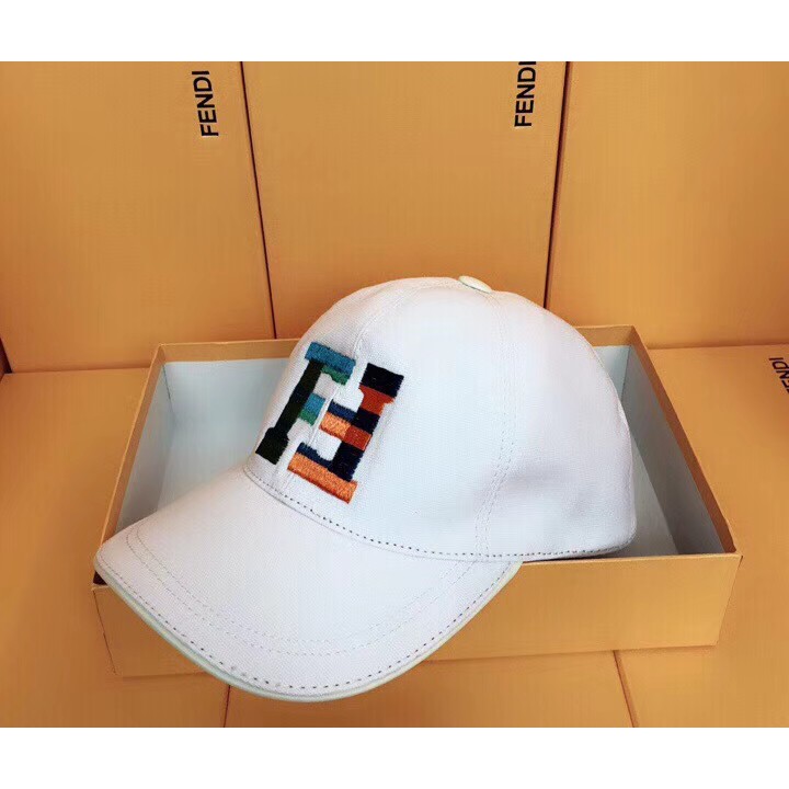 white fendi hat