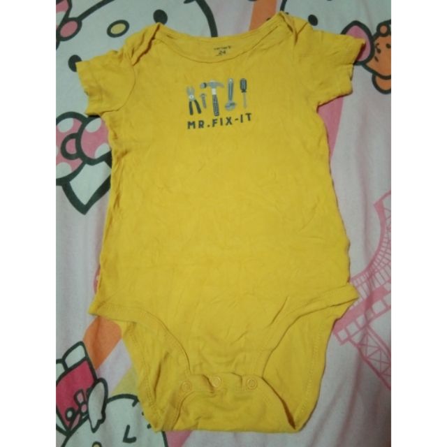 carter's yellow romper