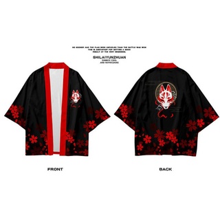 Fox Mask Cardigan Kimono Polyester #4