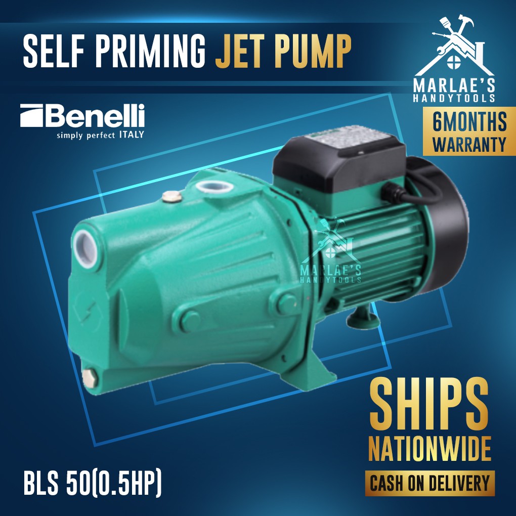 Benelli Self Priming Water Jet Pump Booster 0.5HP BLS 50 Shopee