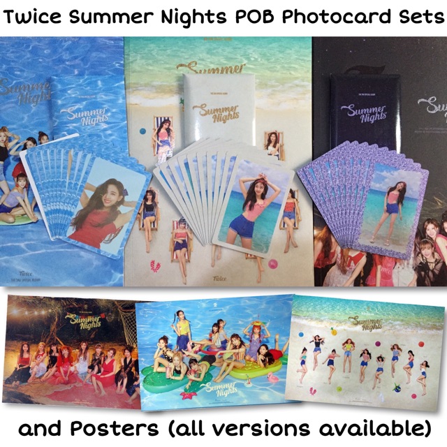 Twice Summer Nights Albums Photocards Poster Pob Dtna Pc Dvd Shopee Philippines