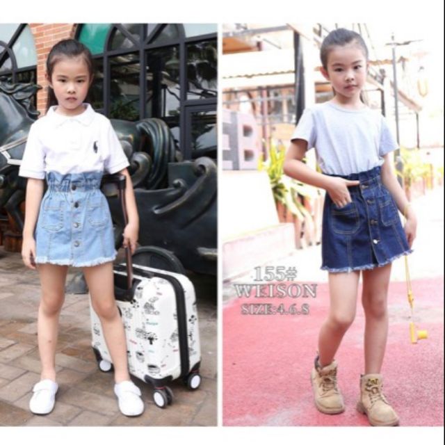 maong skirt for kids