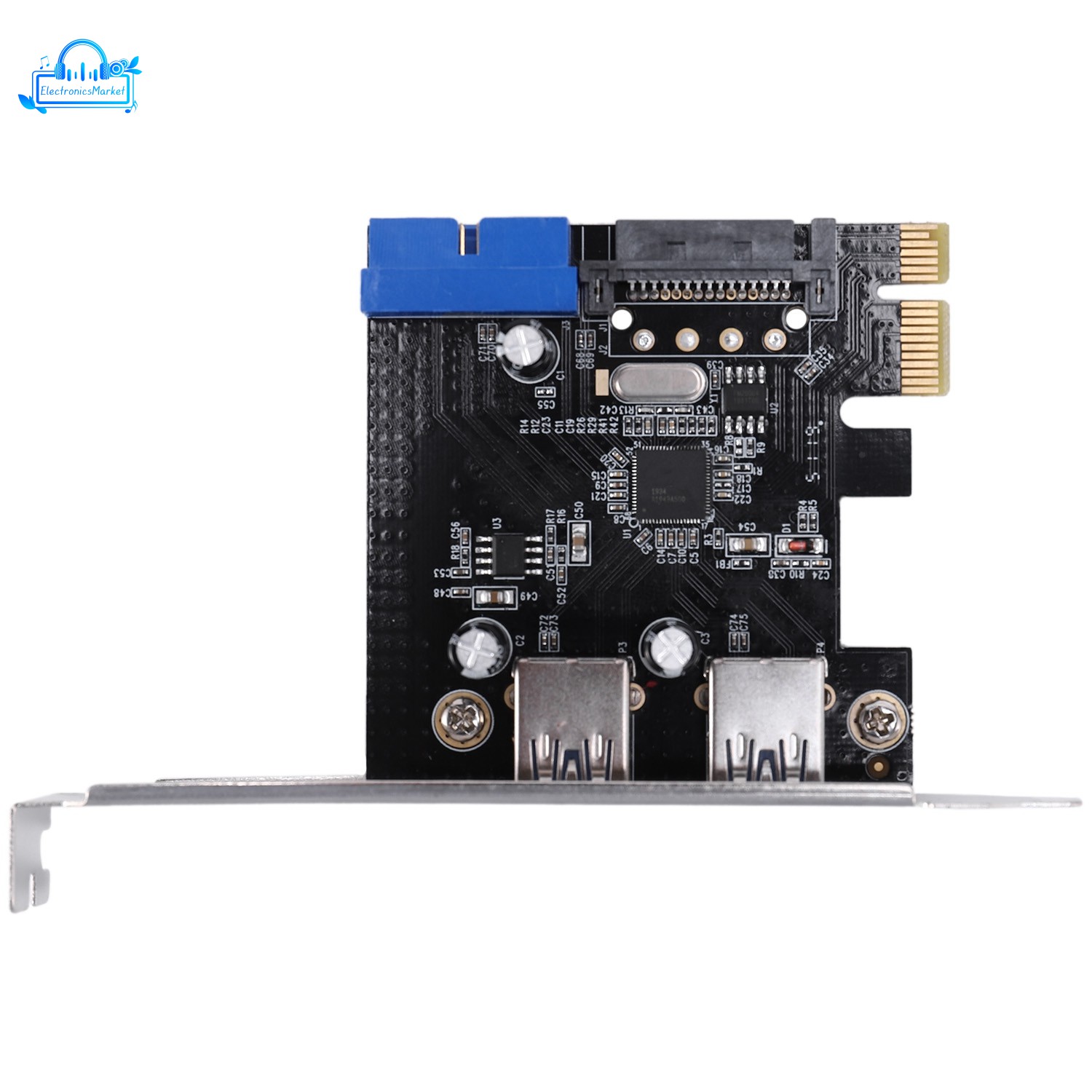 Pcie To 2 Ports Usb 3 0 Expansion Card Desktop Front 19 Pin Interface For Windows Xp 7 8 8 1 10 Shopee Philippines