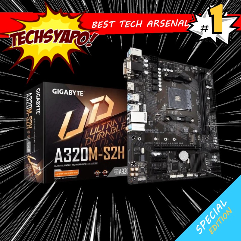 GIGABYTE A320MS2H MOTHERBOARD Shopee Philippines
