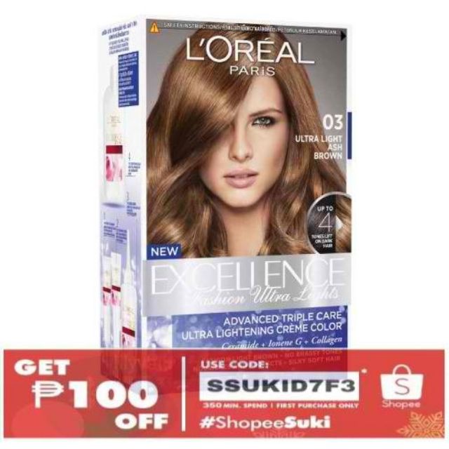 Loreal Ultra Light Hair Color Natural Golden Ash Brown