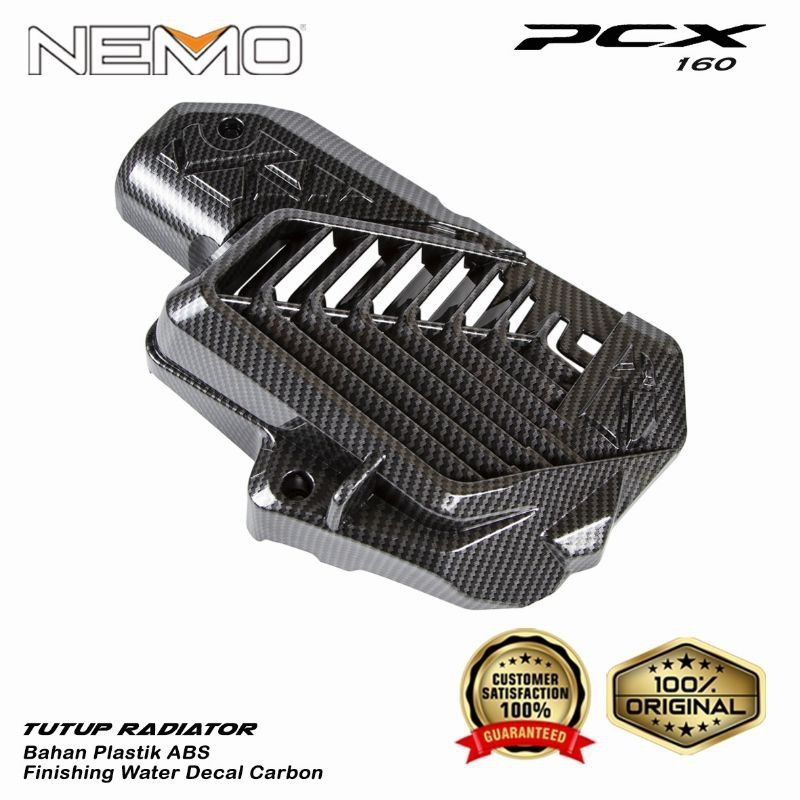 Cover For Honda Pcx 160 New Carbon Radiator Cover original NEMO / Pcx