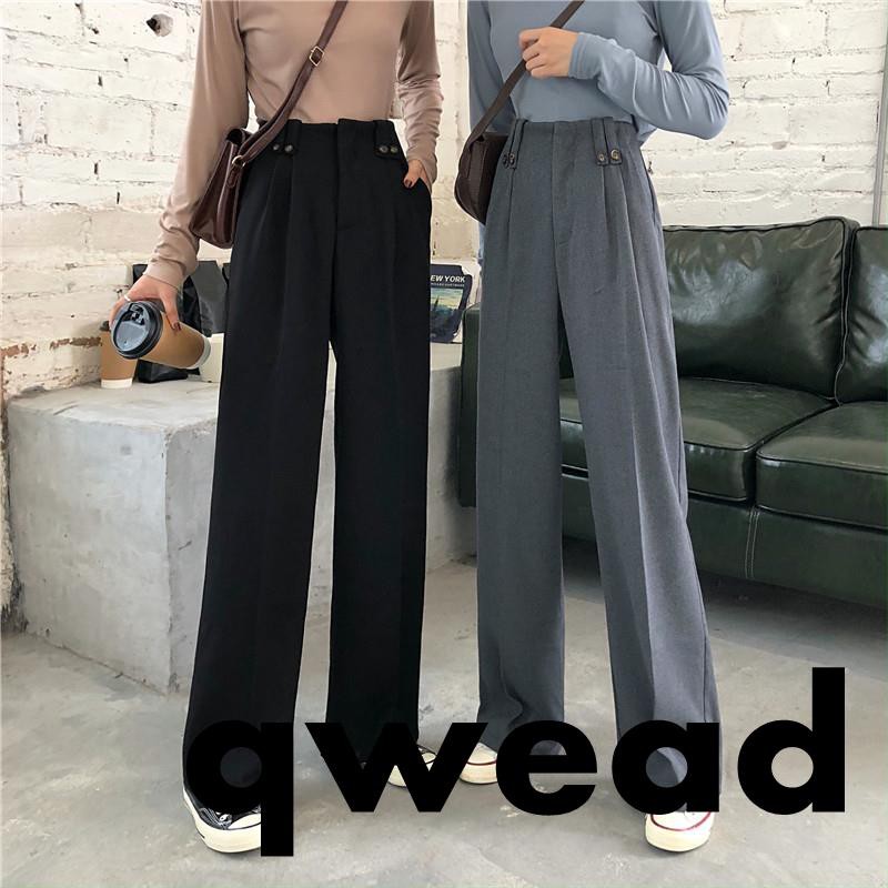 high waist wide leg pant
