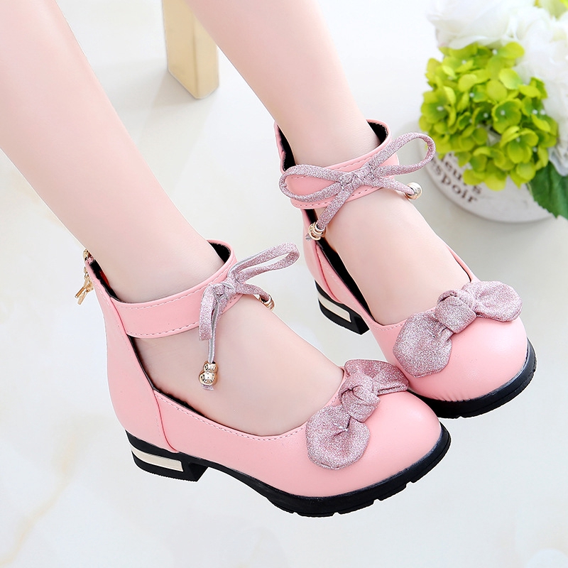 New Children S Shoes Fashion Girl Princess Shoes High Heeled Soft Sole Shoes Korean Big Kids Shoes Shopee Philippines