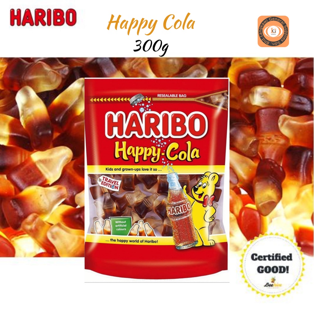 Haribo HappyCola 300gm Cola Flavour Gummy Candies Shopee Philippines