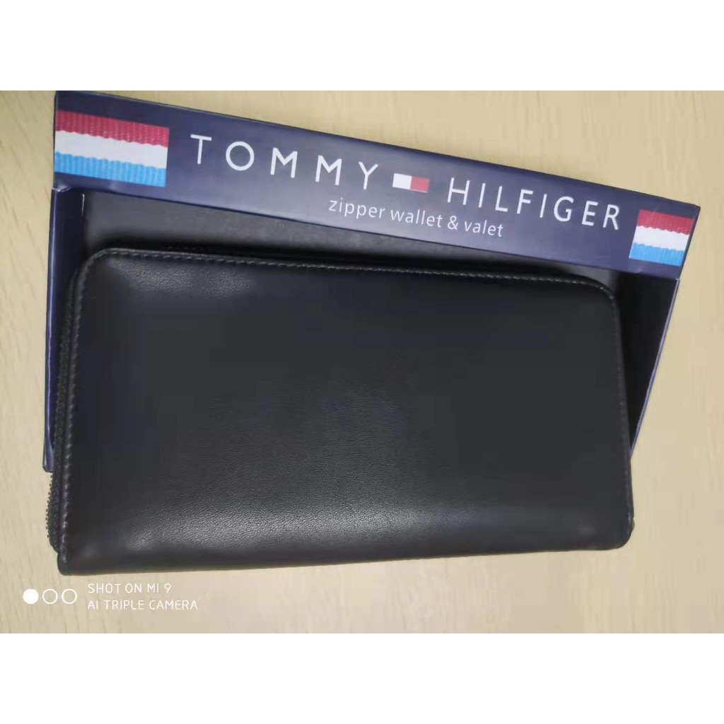 Tommy hilfiger Tommy Hilfiger men's leather wallet clutch bag long clip