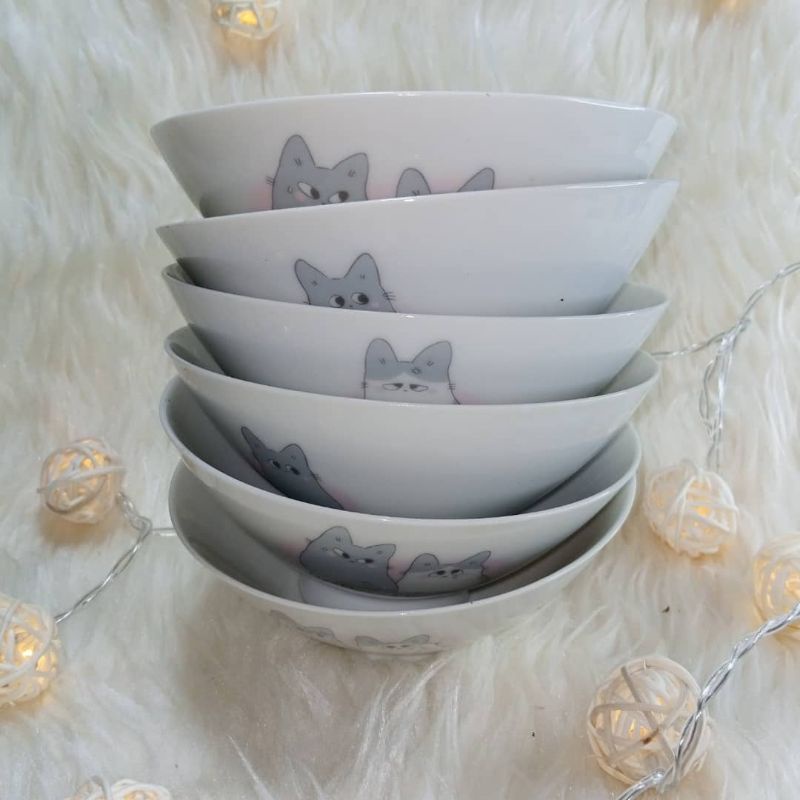 PuriPuri and MesoMeso Ceramic Cat Bowls Japan Surplus Shopee Philippines
