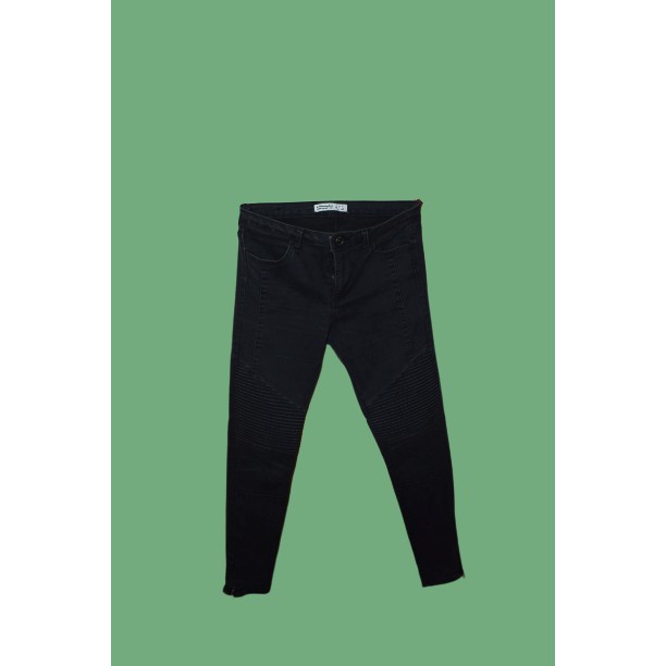 zara black biker jeans