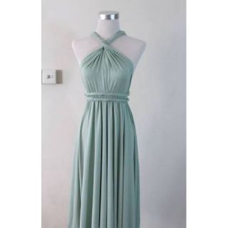 infinity dress moss green