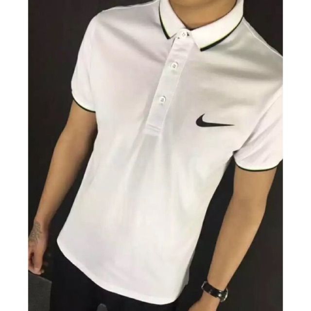 blue nike polo