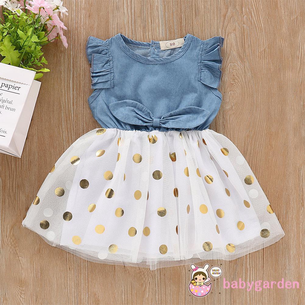 (Babygarden)-Baby Girls Princess Flower Dress Lace Tulle Dresses ...
