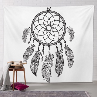 Tapestry Wall Decor Home Living Room Decoration Black White Dream Catcher Aesthetic Bedroom Large Hanging Cloth #2