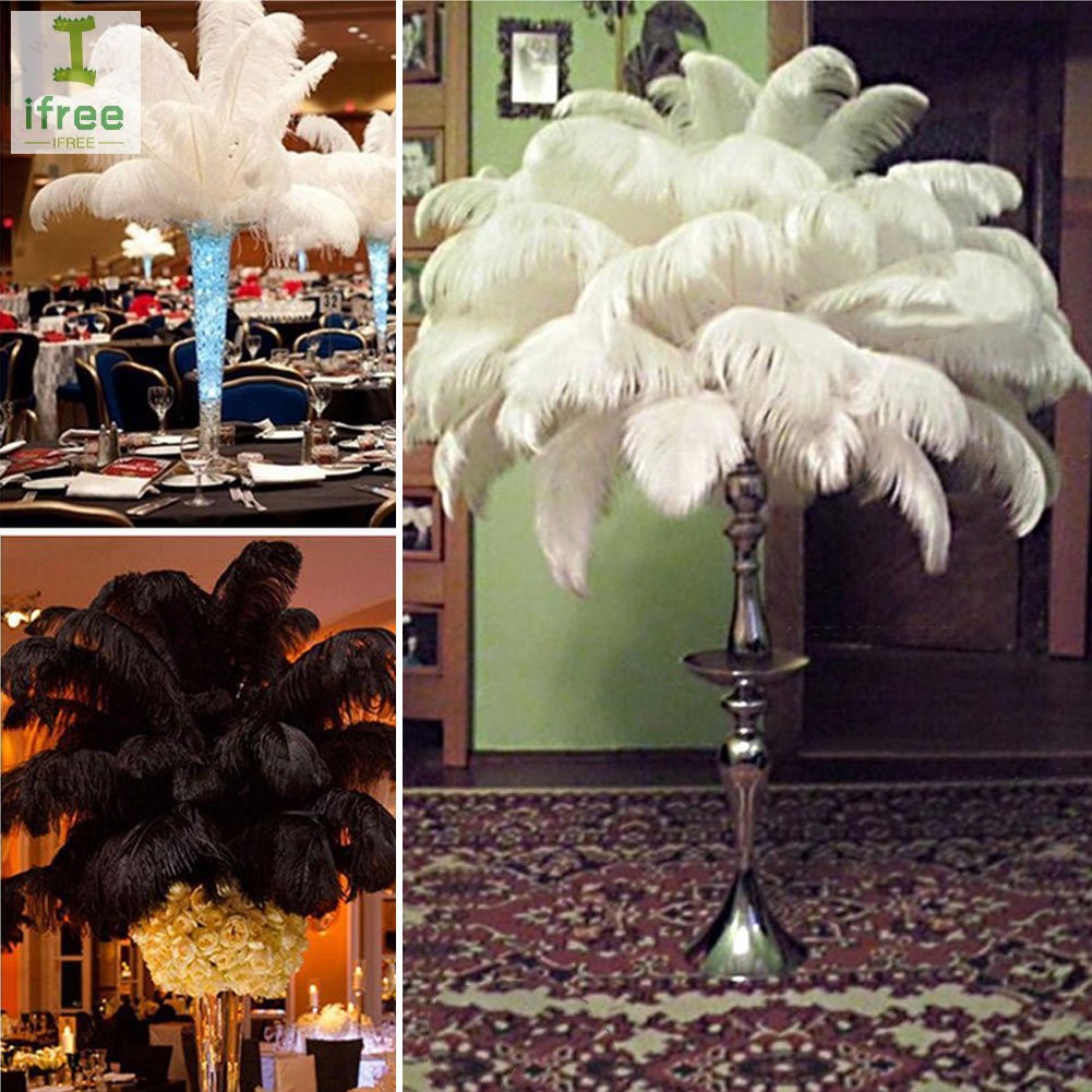 ostrich plume centerpieces