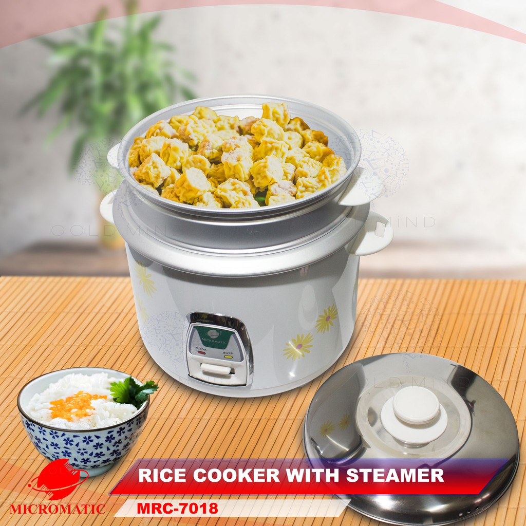 Micromatic Rice Cooker With Steamer L Shopee Philippines