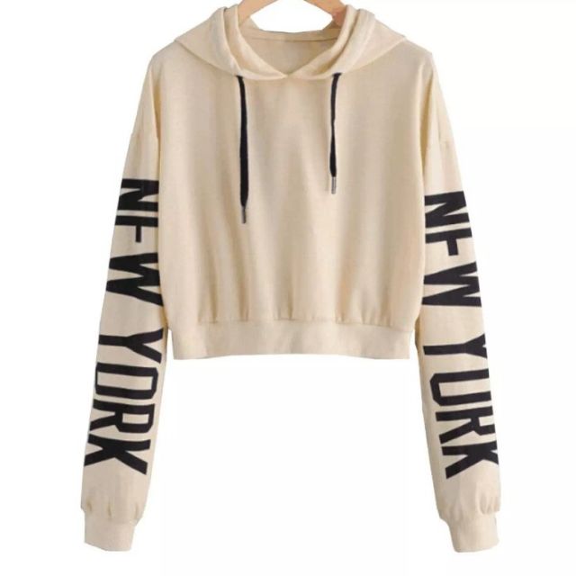 crop top hoodie shopee