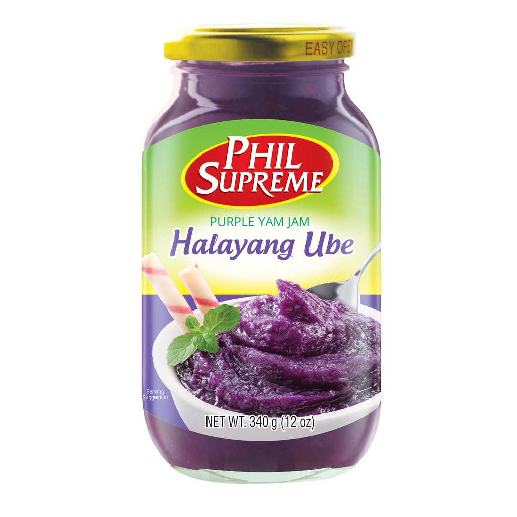 Phil Supreme Purple Yam Jam (Ube), Sweet Preserves 12oz Shopee
