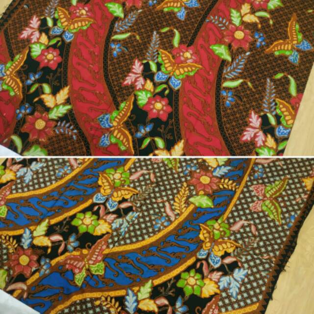 2 colored combination written batik cloths