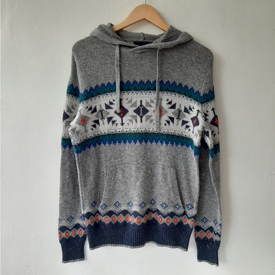 A086 AMERICAN EAGLE Knit Hoodie (Unisex) Shopee Philippines