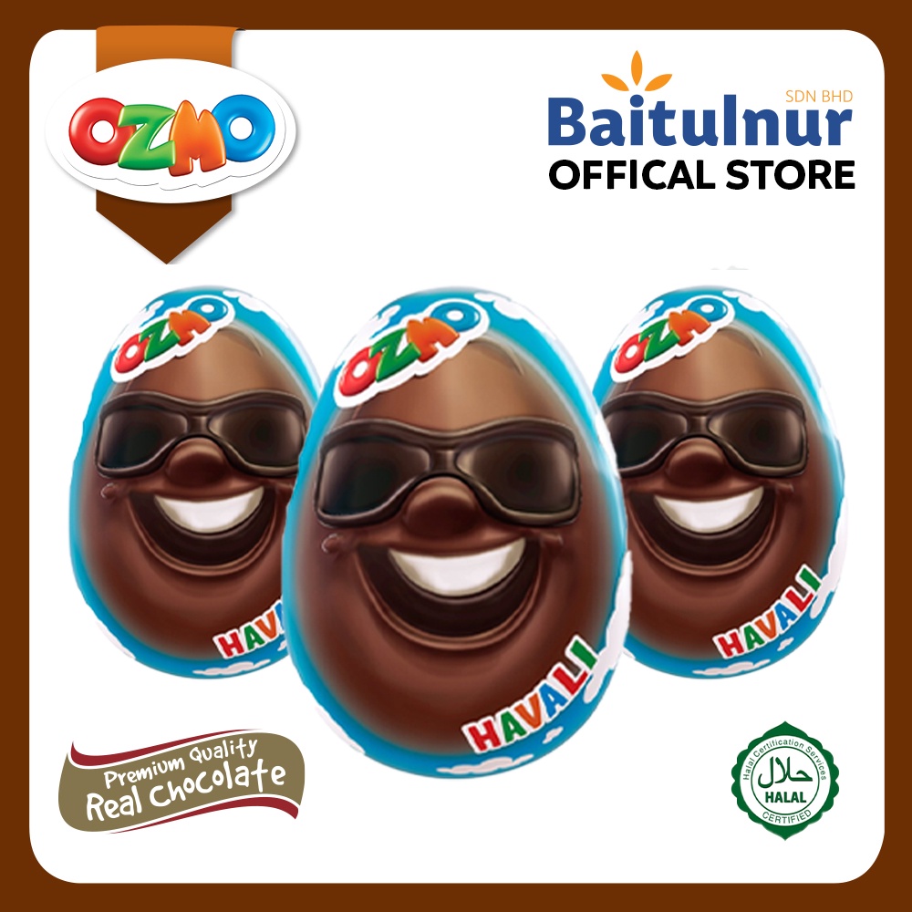OZMO EGG Milk Chocolate Egg With Gift Toy 20g X 3pcs | Shopee Philippines